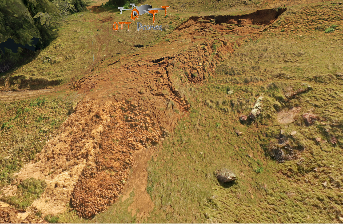 3D textured model of Dungowan slump